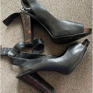 Nine West leather high heel sandal